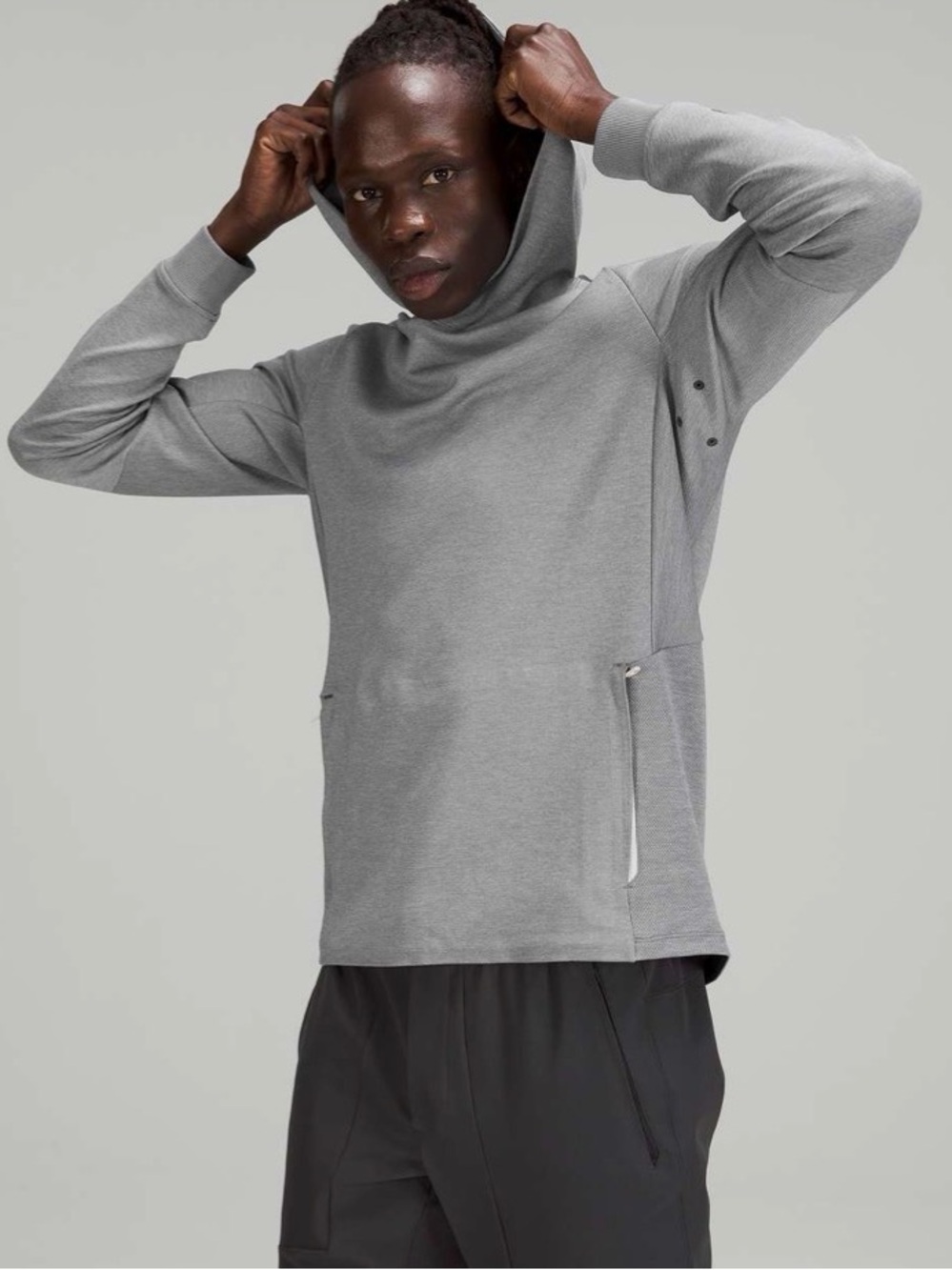 Lululemon Textured Tech Hoodie
White Opal‎ / Rhino Grey Size Medium